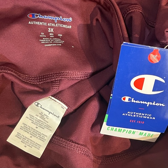 NWT Champion Dark Berry Pocket Compression Leggings - Picture 7 of 10